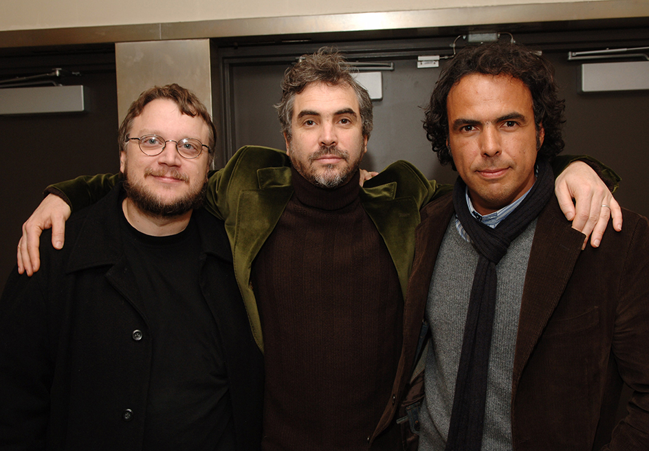 Guillermo del Toro, Alfonso Cuarón, and Alejandro González Iñárritu (left to right)