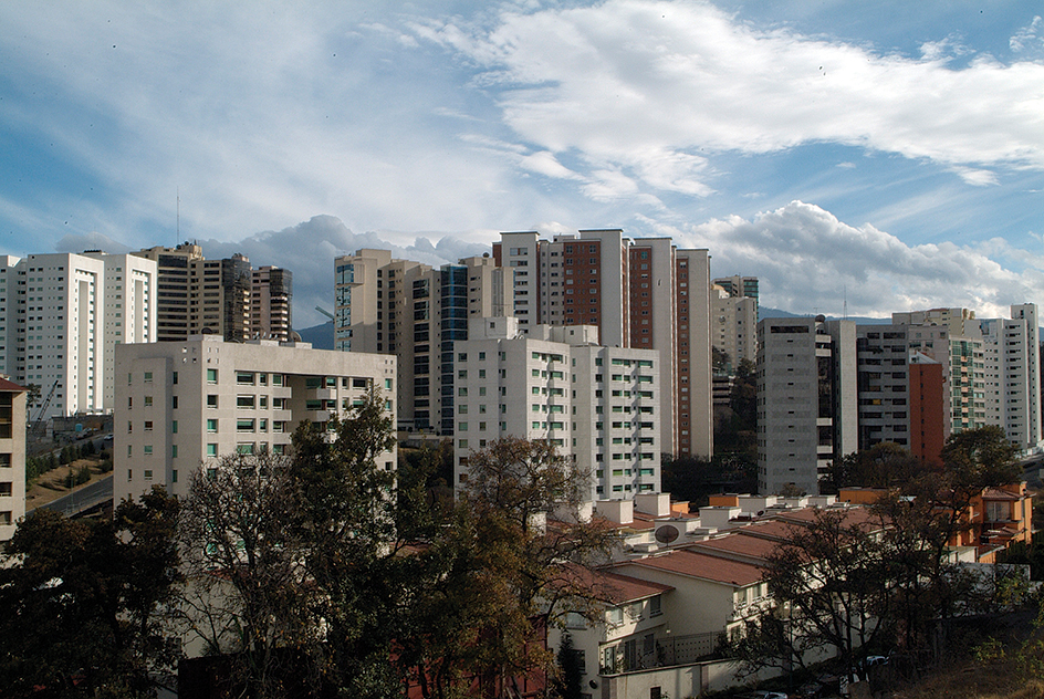 Wealthy neighborhood in Mexico City