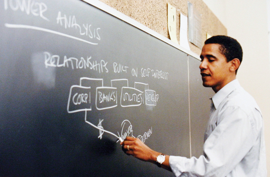 Obama as a law instructor