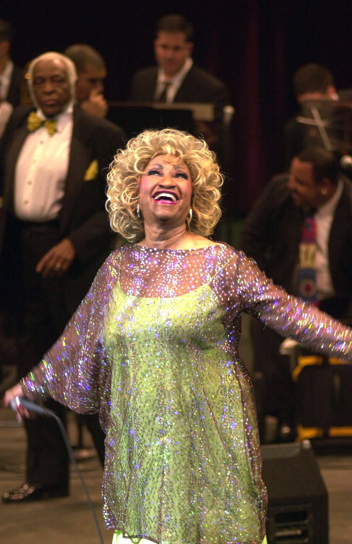 Cuban-born singer Celia Cruz