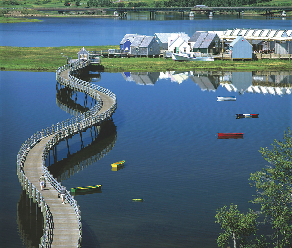 Boardwalk over Bouctouche River