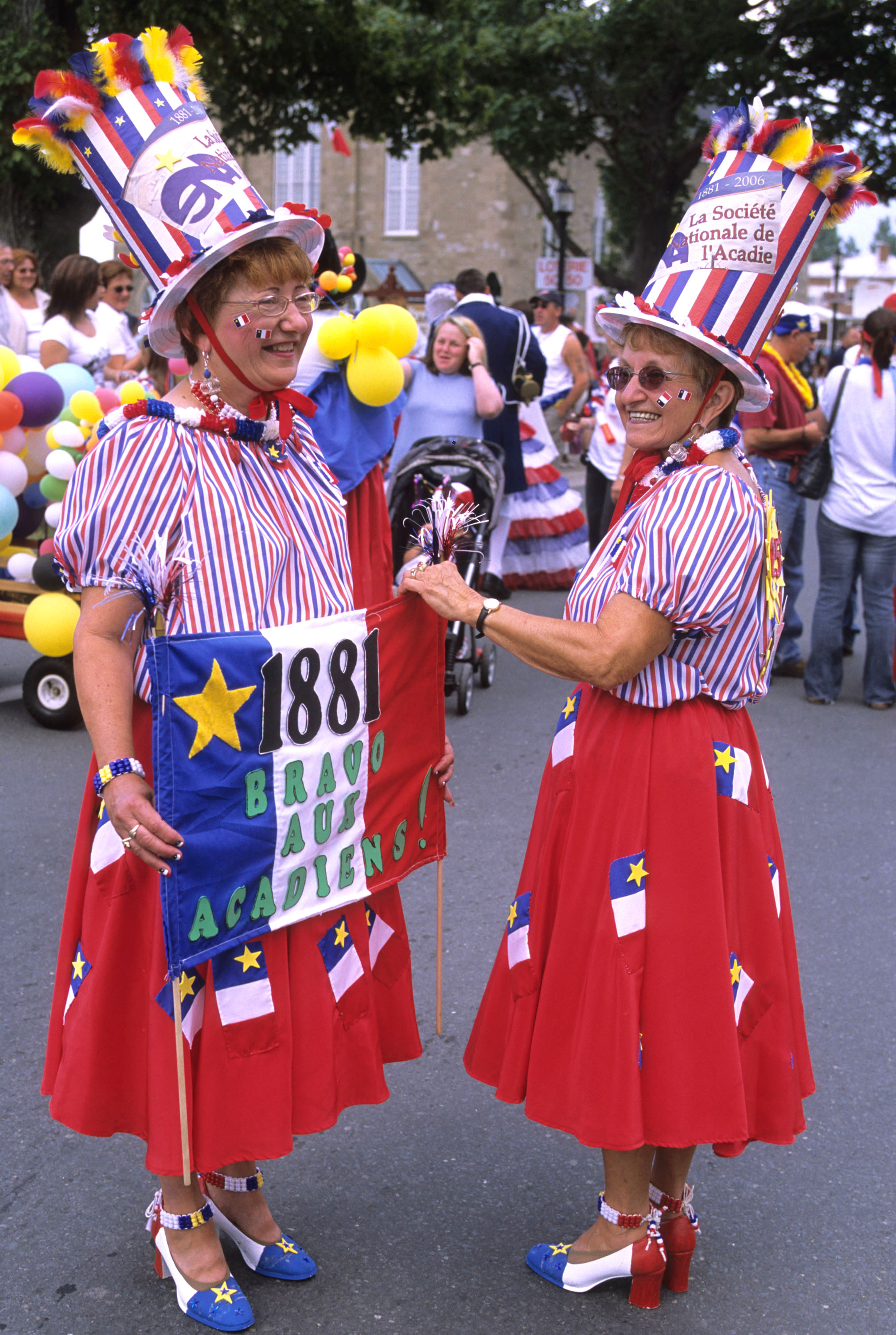 Acadian festival in Caraquet, New Brunswick, in August