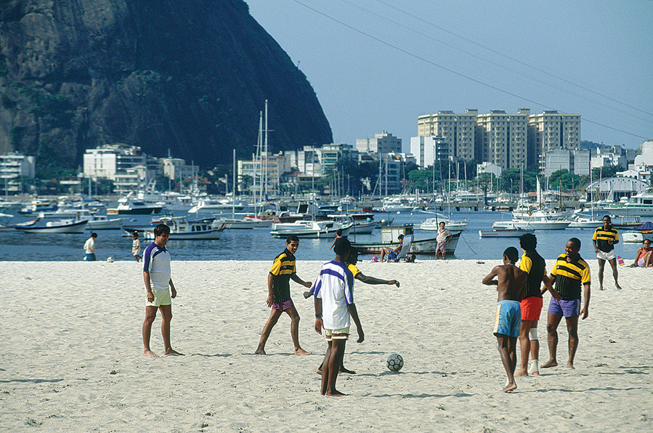 Soccer game in Rio de Janeiro, Brazil