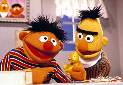 Bert and Ernie from Sesame Street