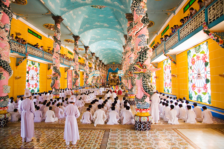 Caodaist temple in Vietnam