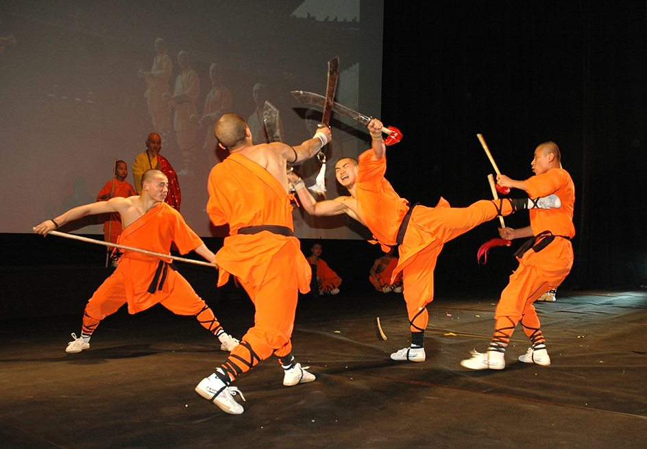 Kung fu students