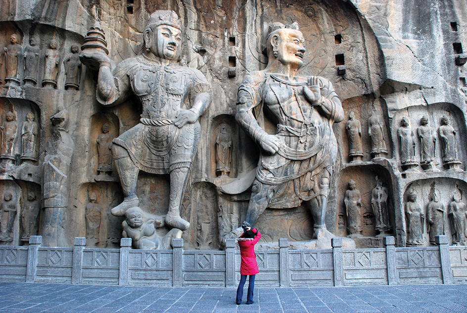 Buddhist sculptures at Longmen Grottoes