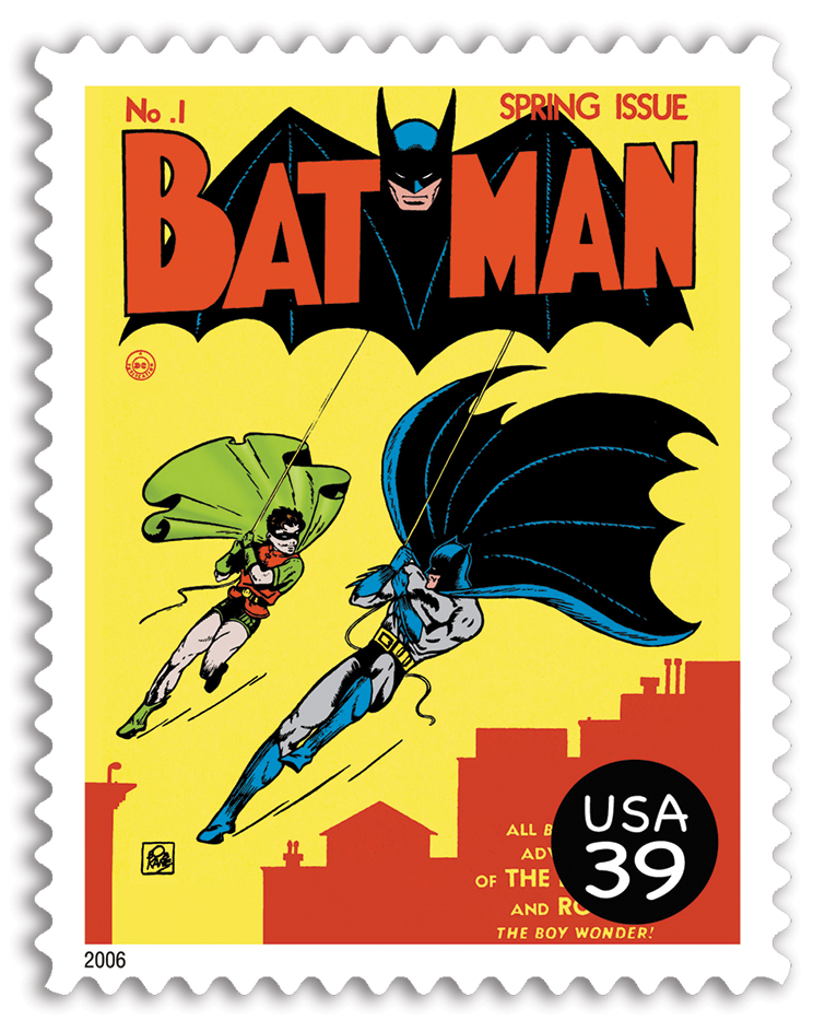 Batman postage stamp