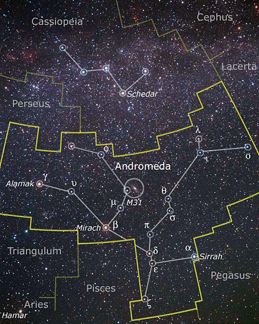 Andromeda constellation