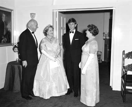 The Holts with Queen Elizabeth and Prince Charles