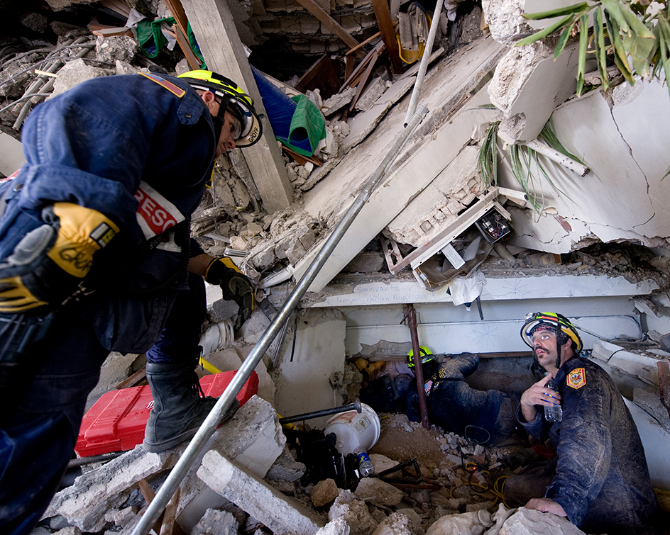 Rescue operation in Port-au-Prince