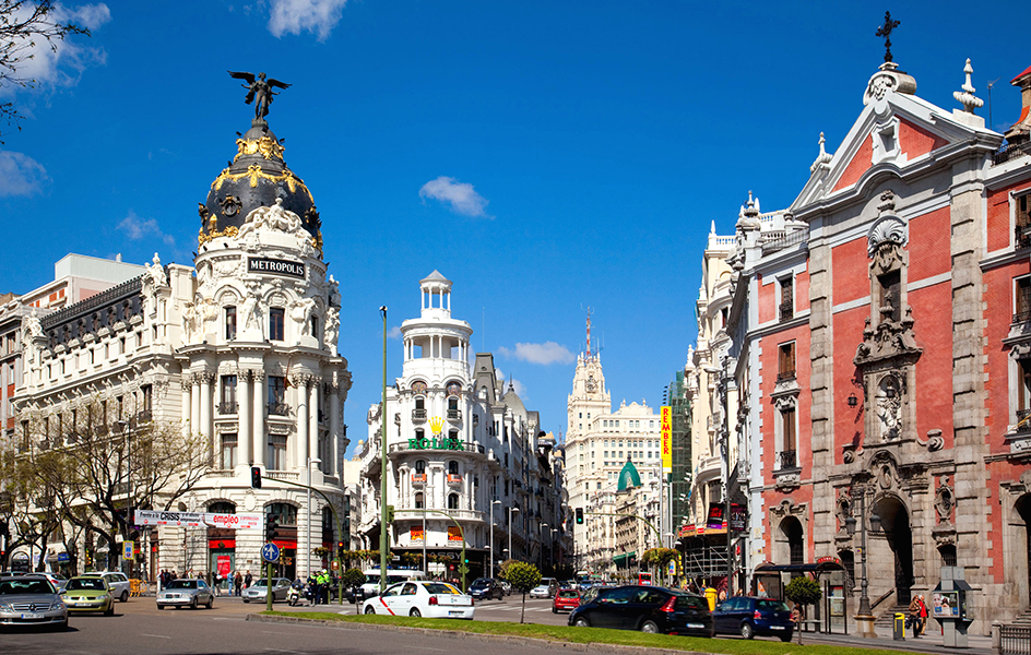 Gran Via in Madrid