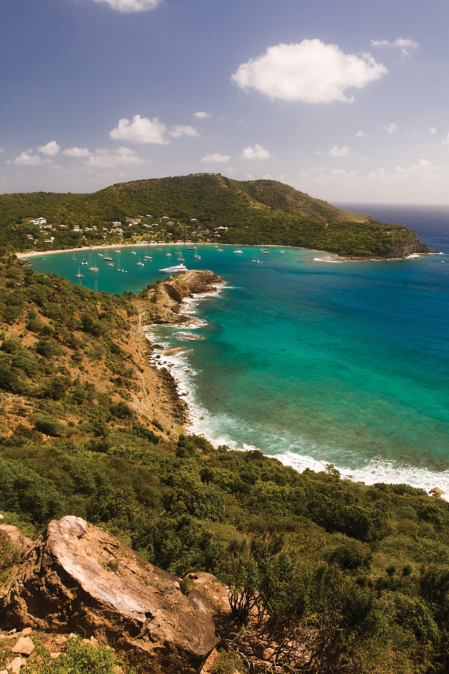 Antigua's coastline