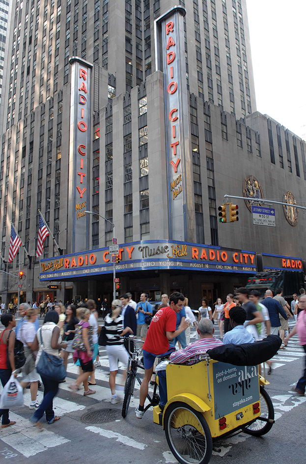 The Avenue of the Americas in New York City