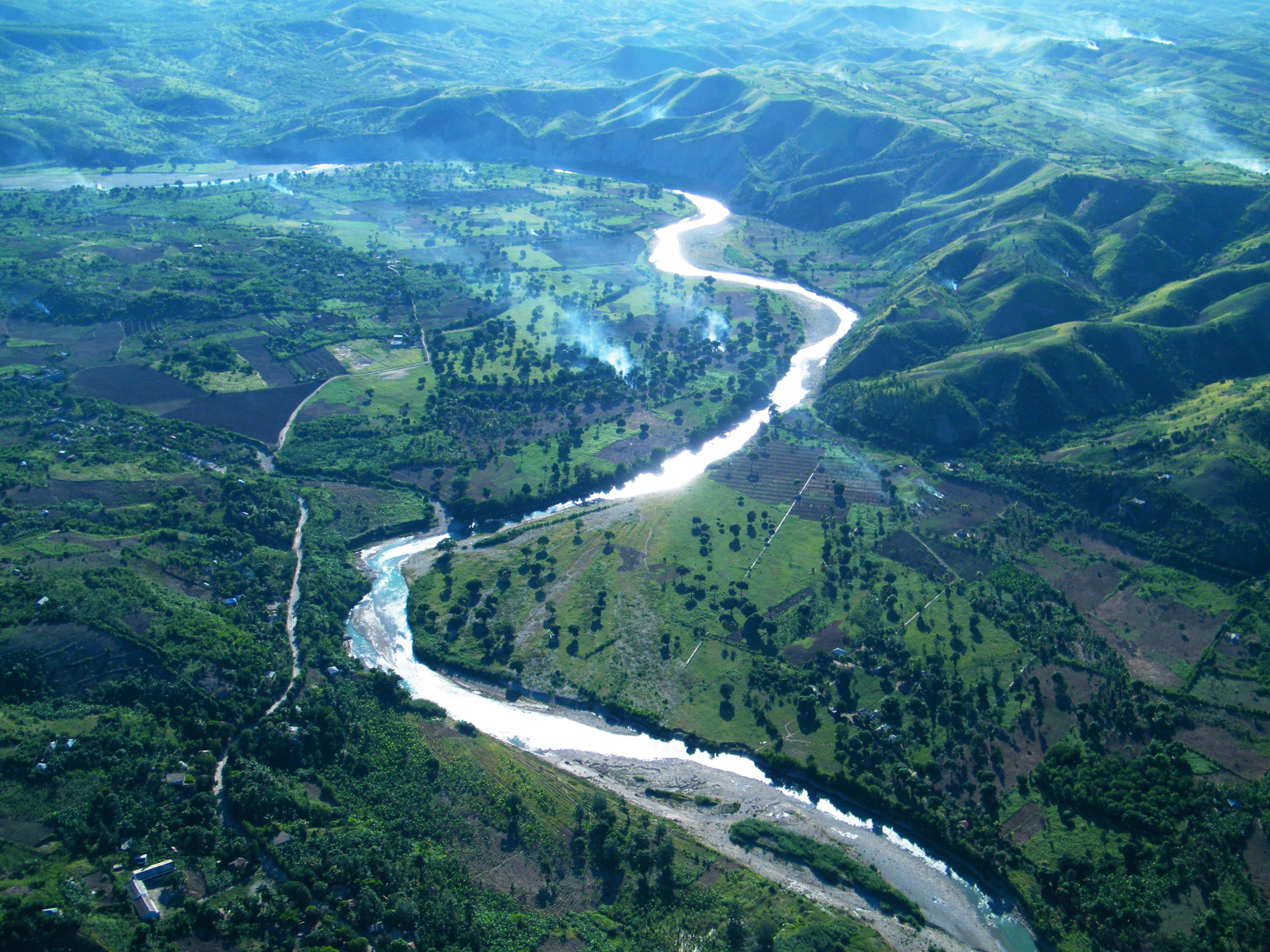 Mountains in central Haiti