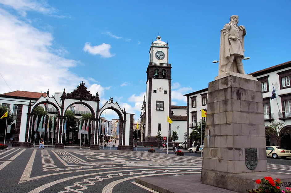 Square in the Azores