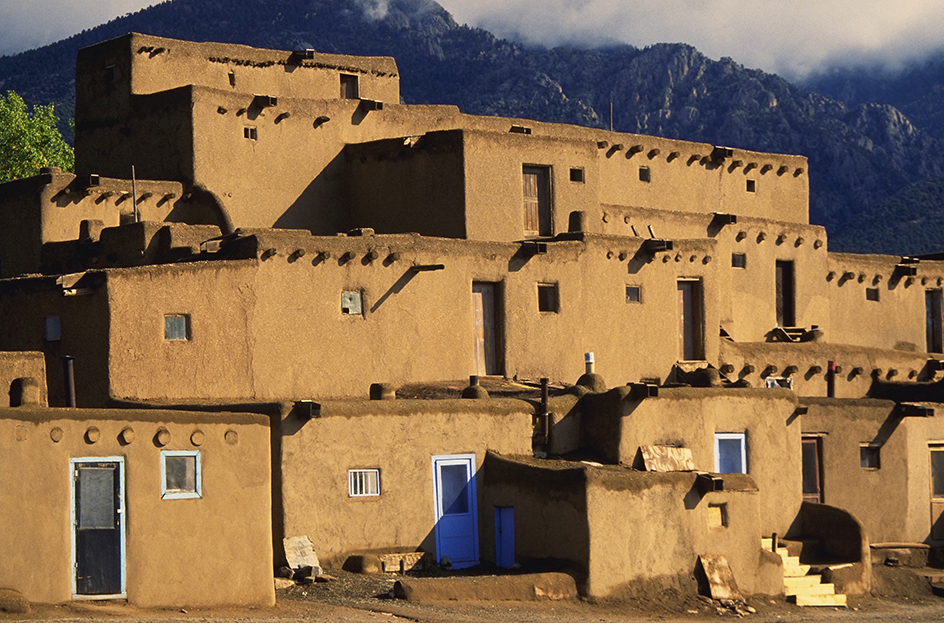 Pueblo town in the Southwest