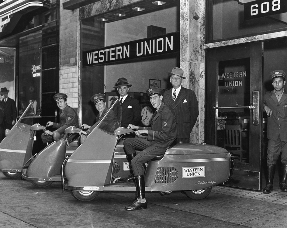 Western Union telegraph office, 1940