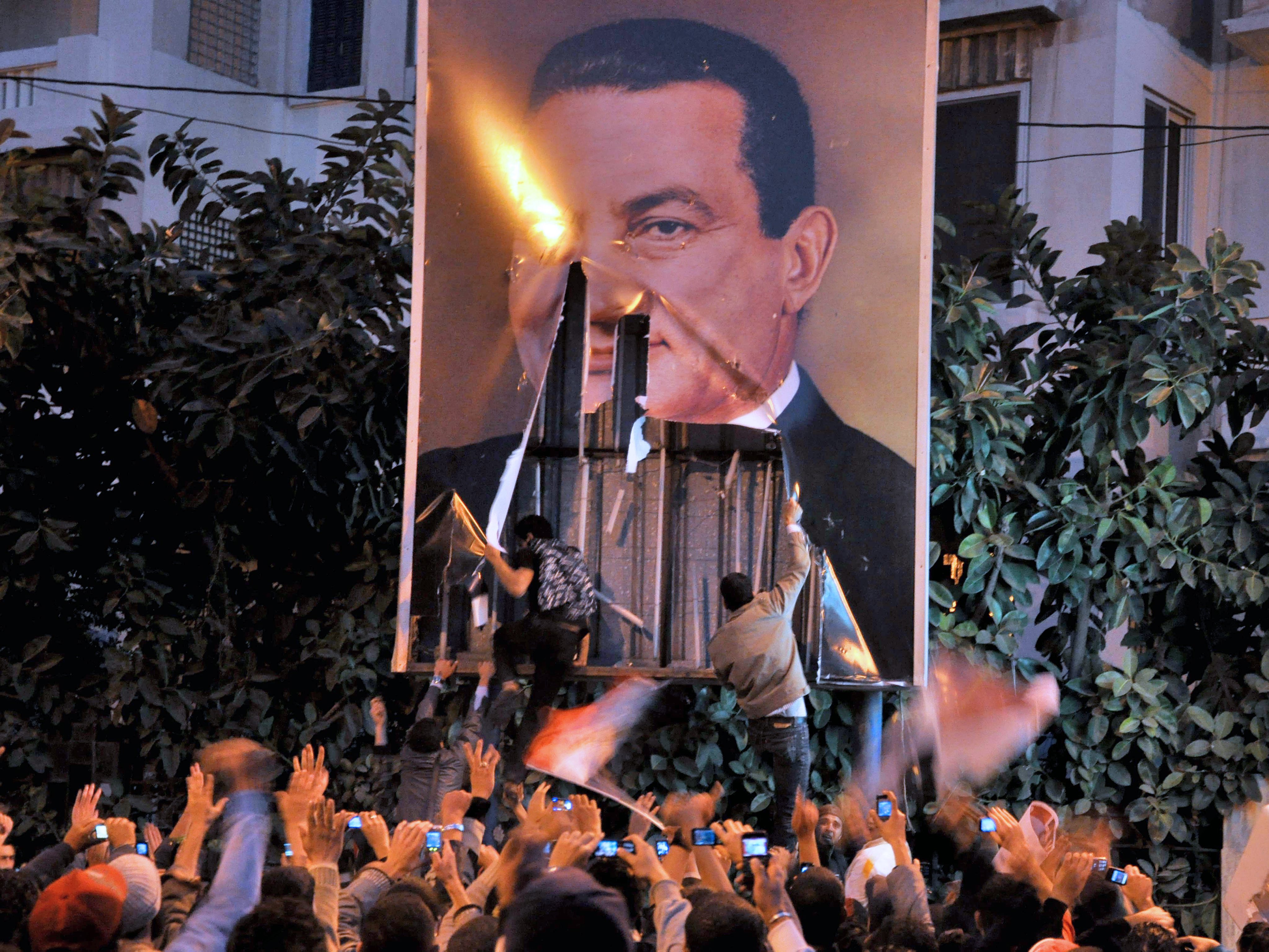 Antigovernment protests in Alexandria, Egypt, in 2011