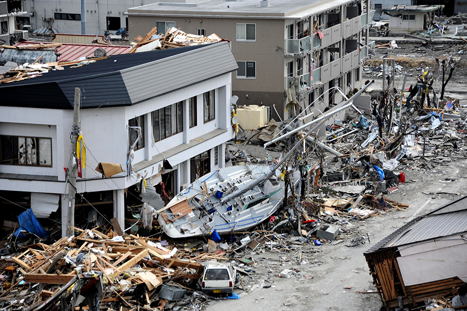 Tsunami damage