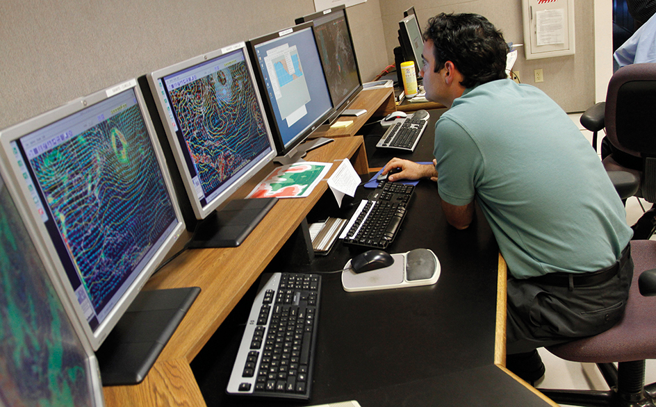 Computer use in weather forecasting