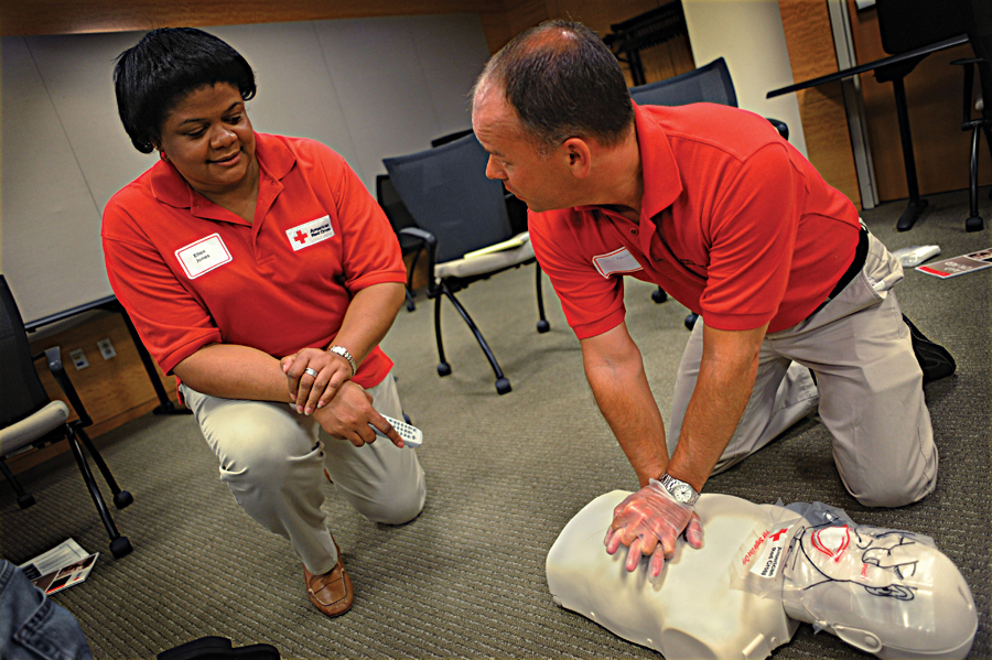 Lesson in cardiopulmonary resuscitation (CPR)