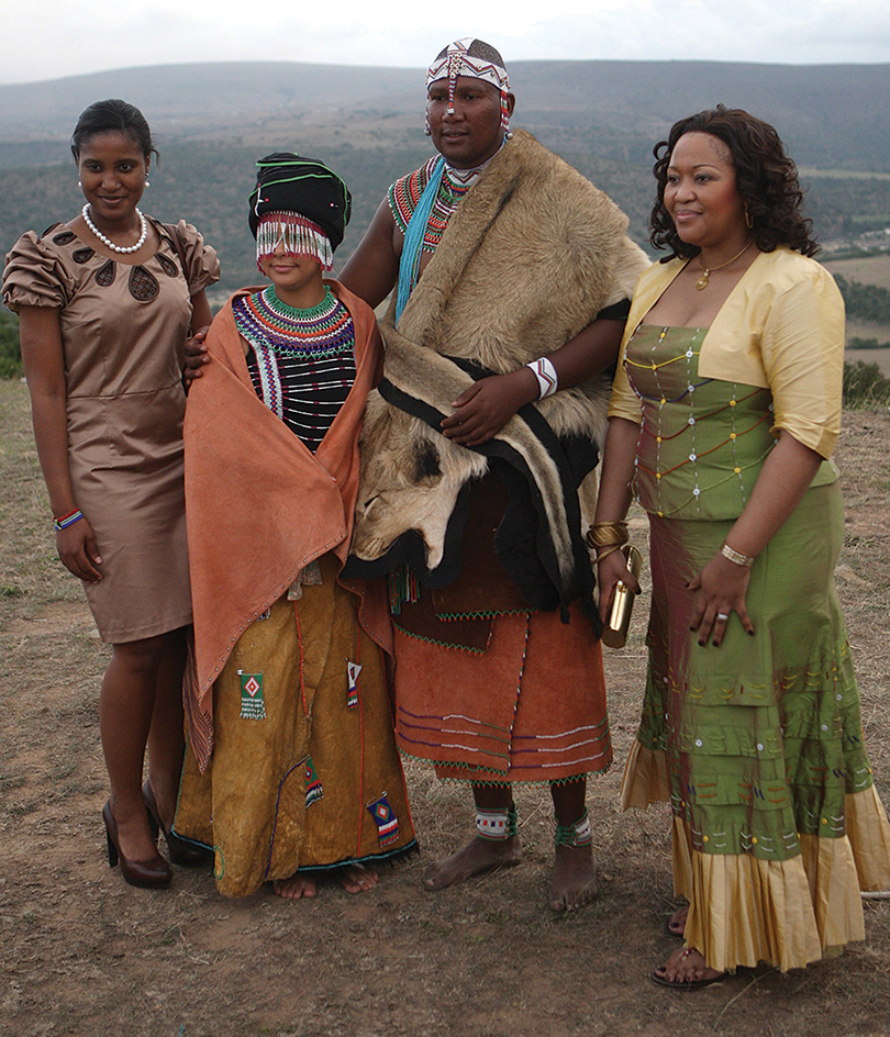 Xhosa bride and groom