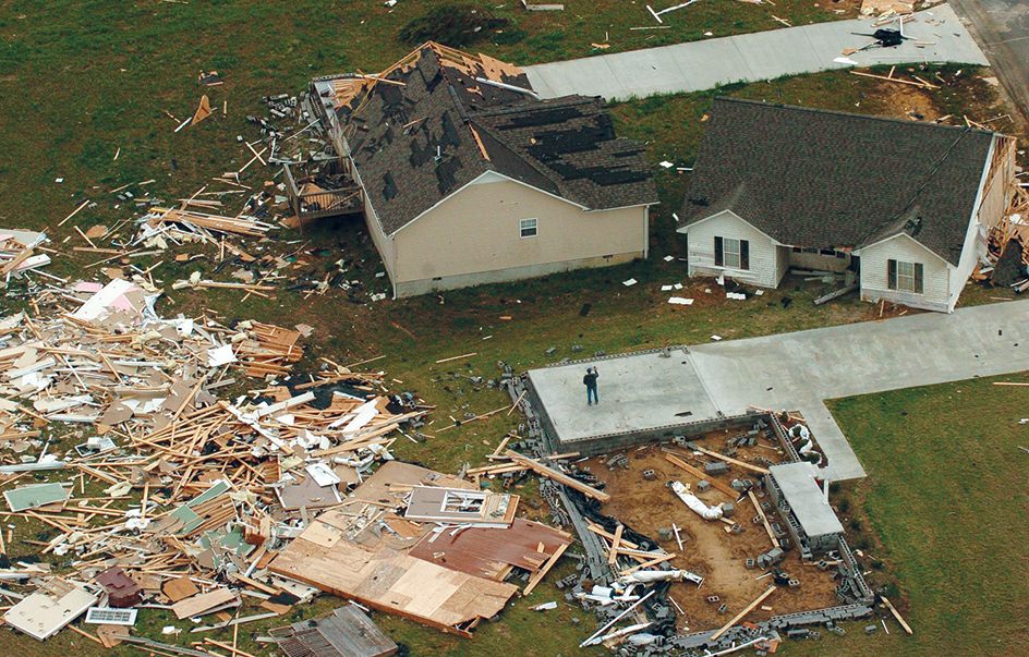 Tornado damage