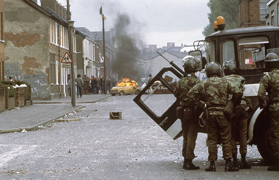 British troops in Belfast in 1981