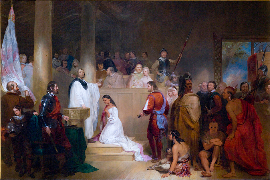 Baptism of Pocahantas by John Gadsby Chapman