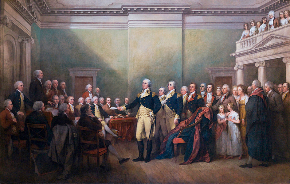 General George Washington Resigning His Commission