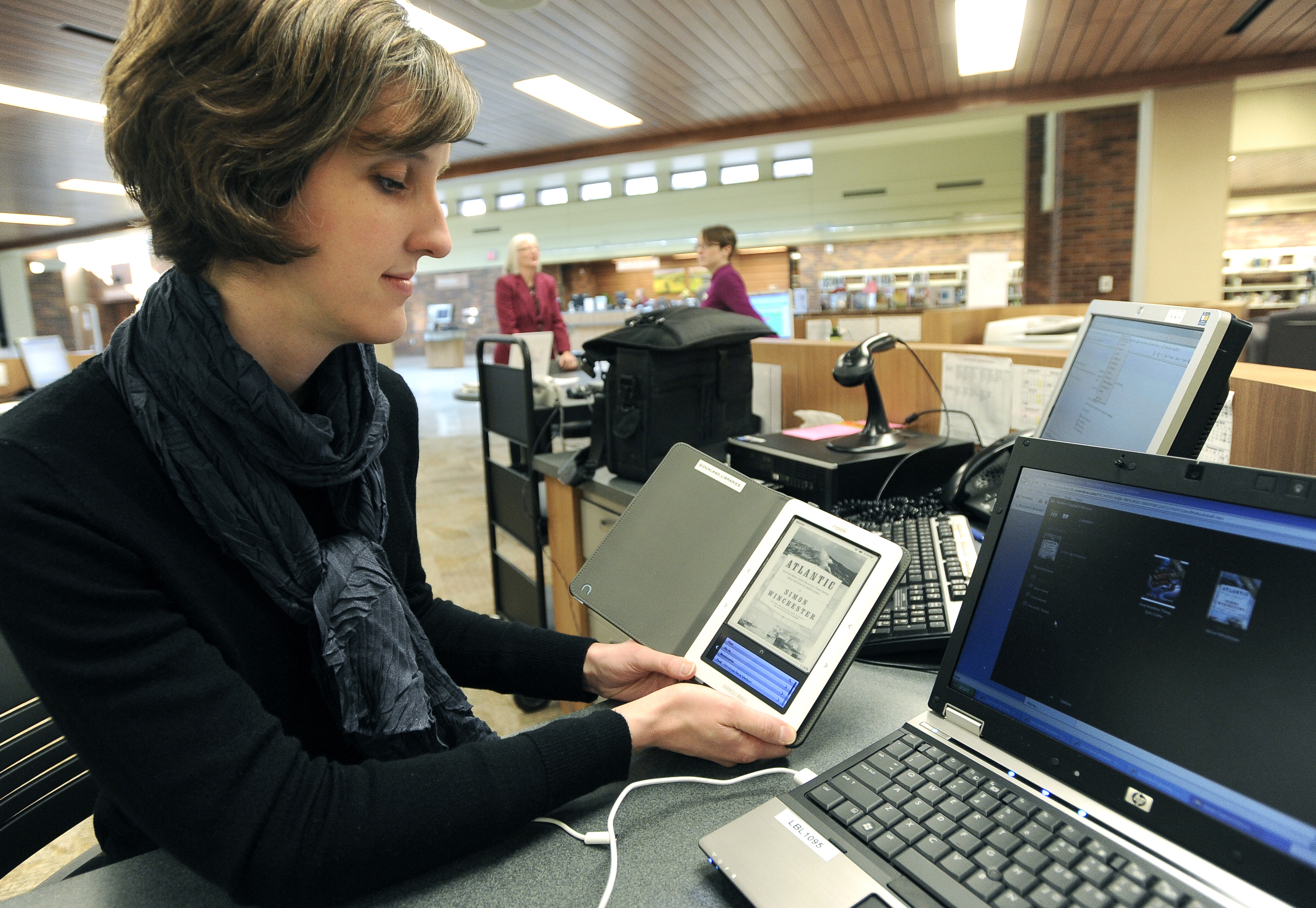 Borrowing an e-book from a library