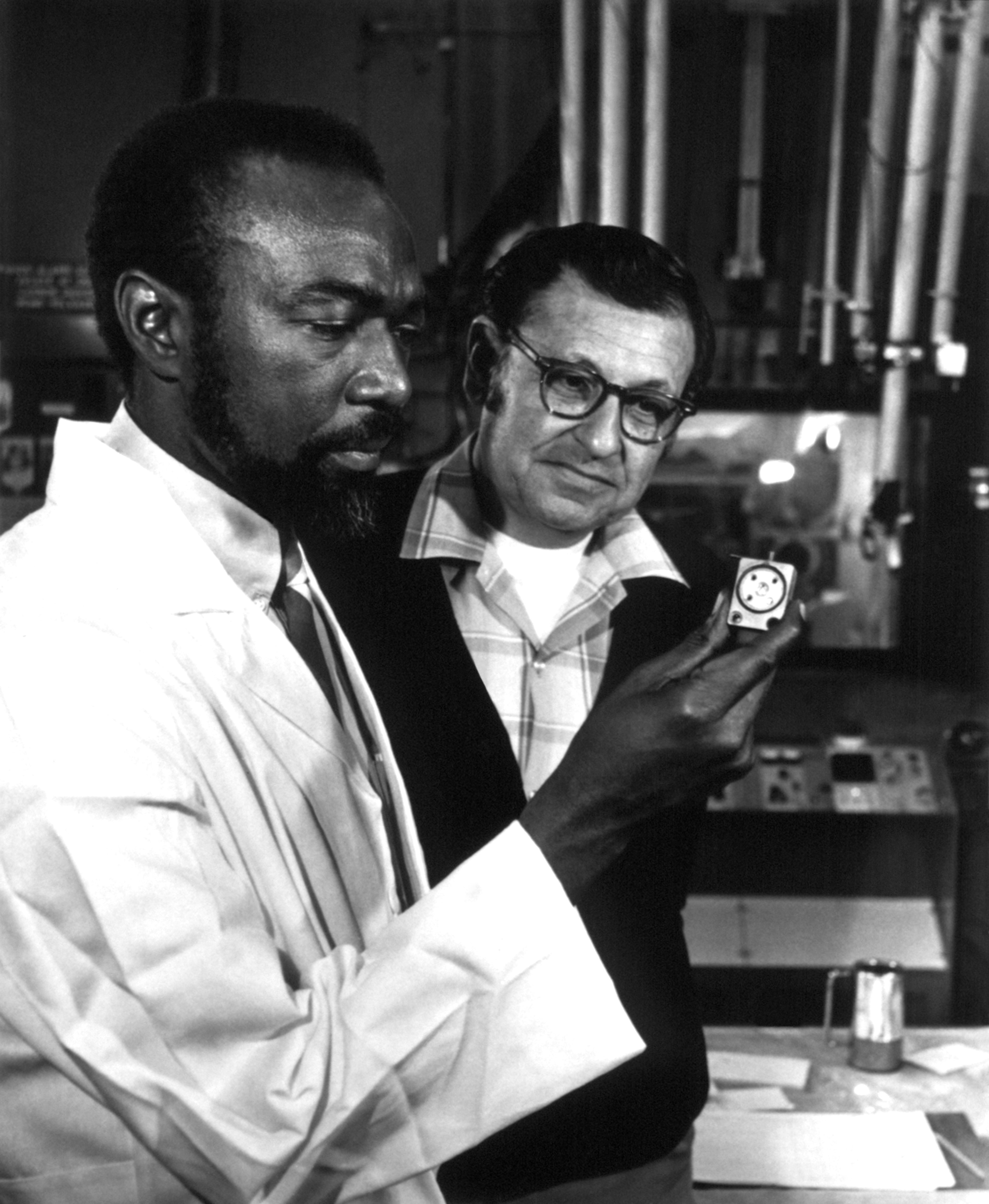 American nuclear chemists James Andrew Harris and Albert Ghiorso