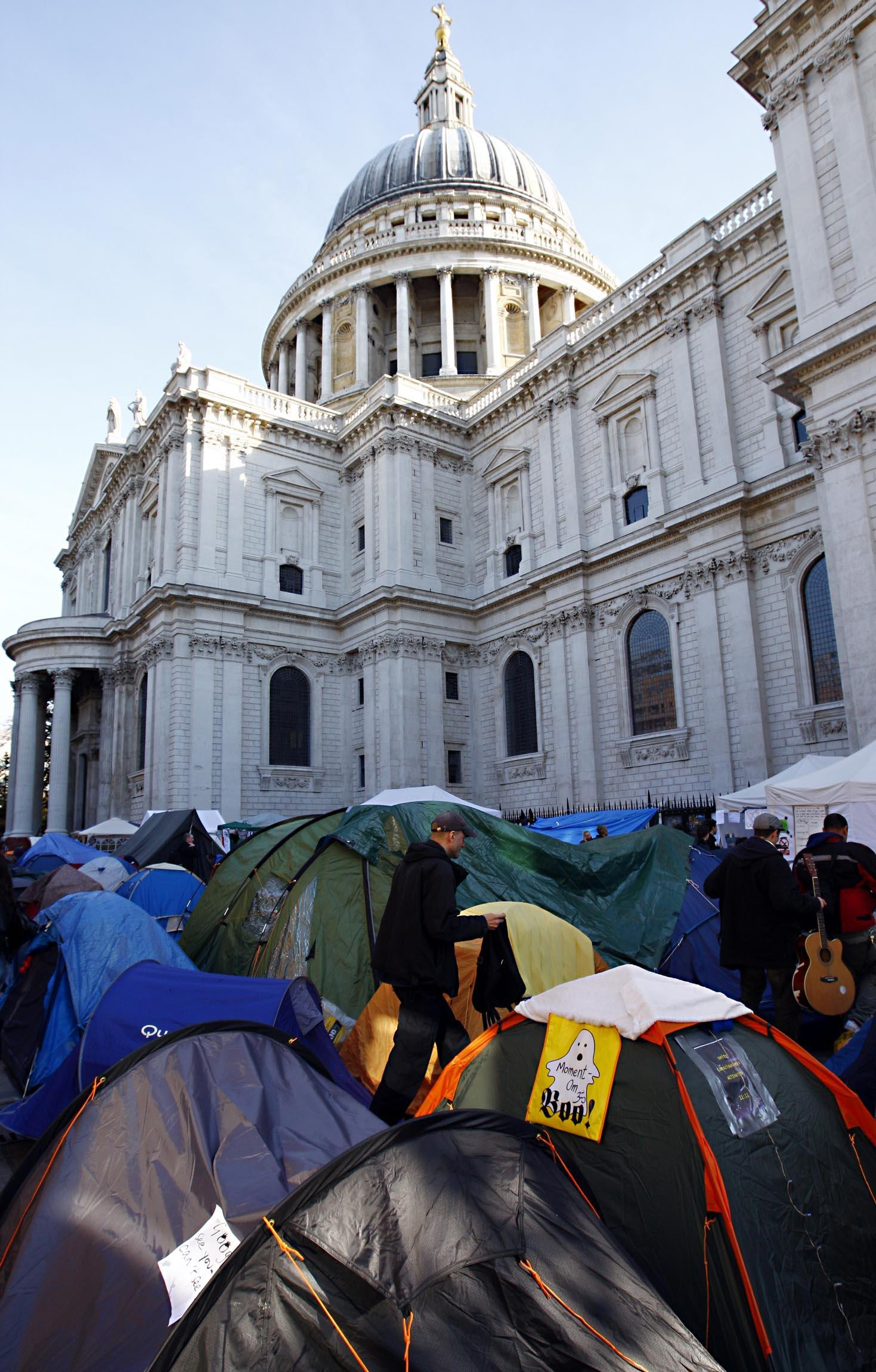 Occupy London protest in October 2011