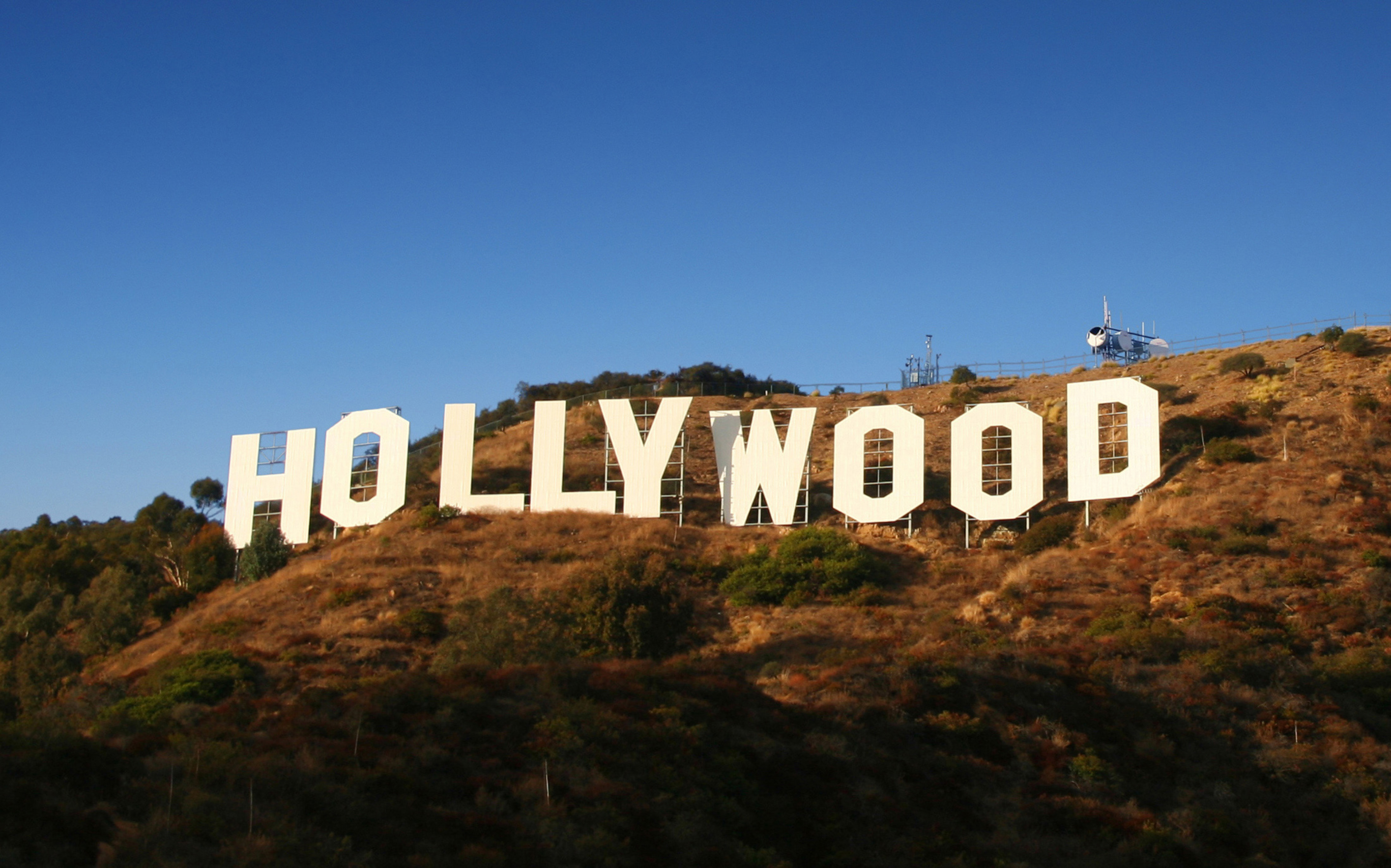 Hollywood sign in the hills above Los Angeles