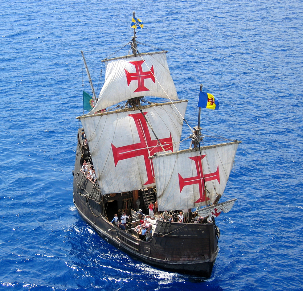 A replica of Columbus's ship Santa María