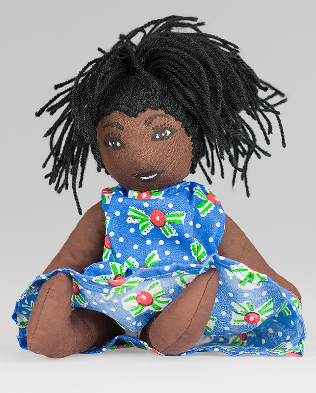 Modern handmade doll from Africa