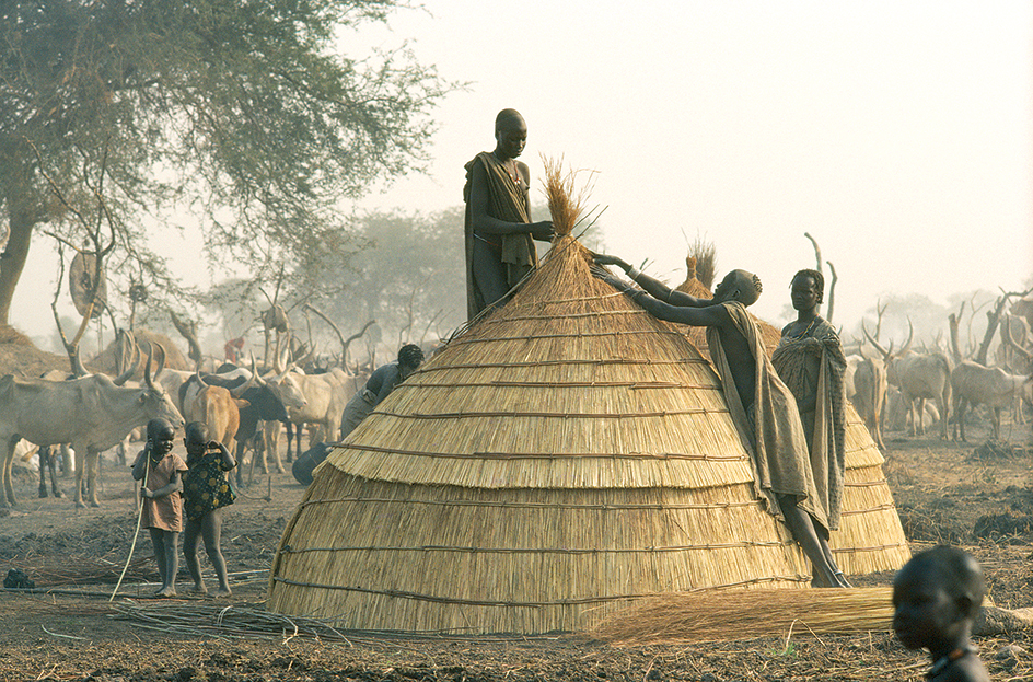 A hut in South Sudan