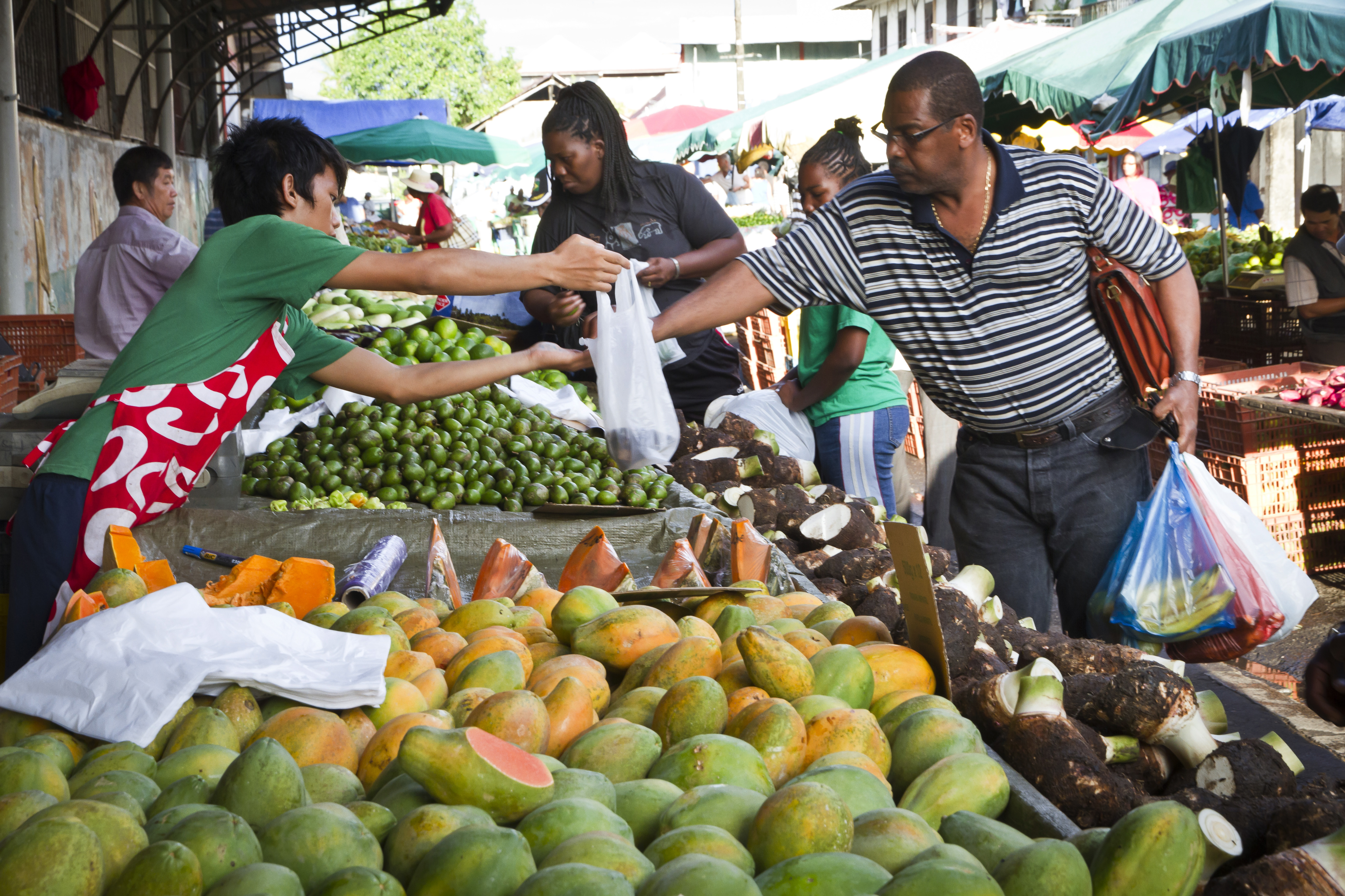 Market in Cayenne, French Guiana