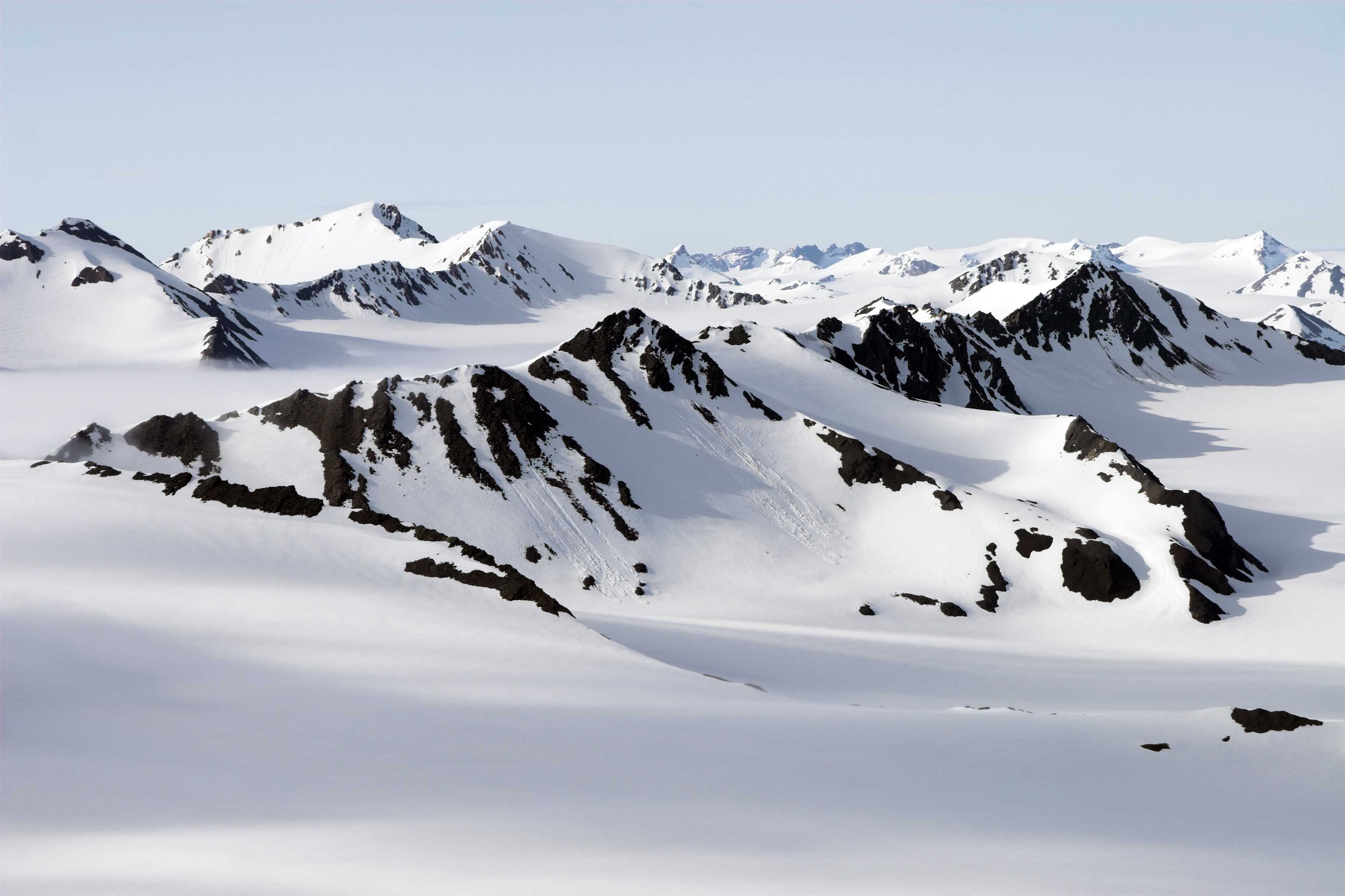 Snow-covered Arctic landscape