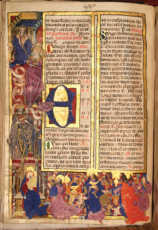 Illuminated Bible page