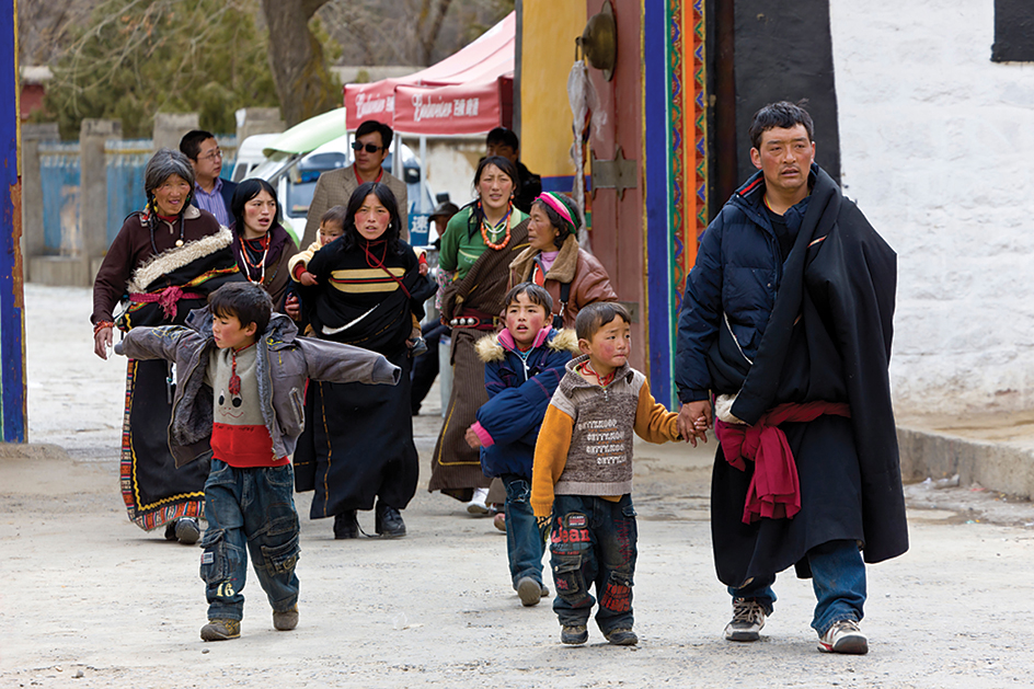 Pilgrims in Lhasa, Tibet