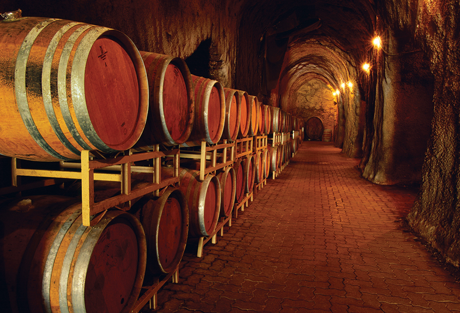 Napa Valley wine cellar