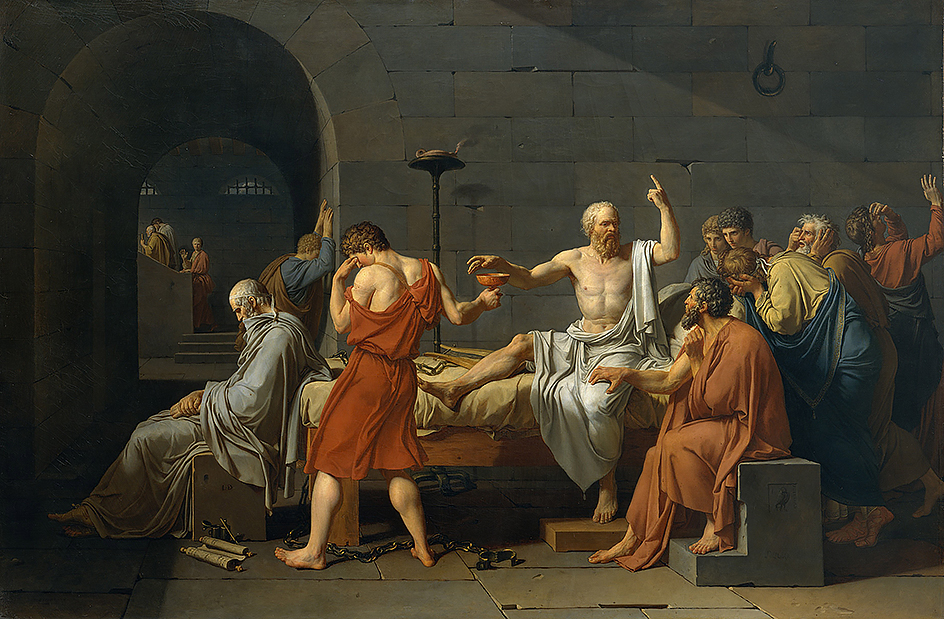 The Death of Socrates by Jacques-Louis David