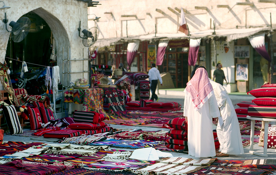 Open-air market in Doha, Qatar