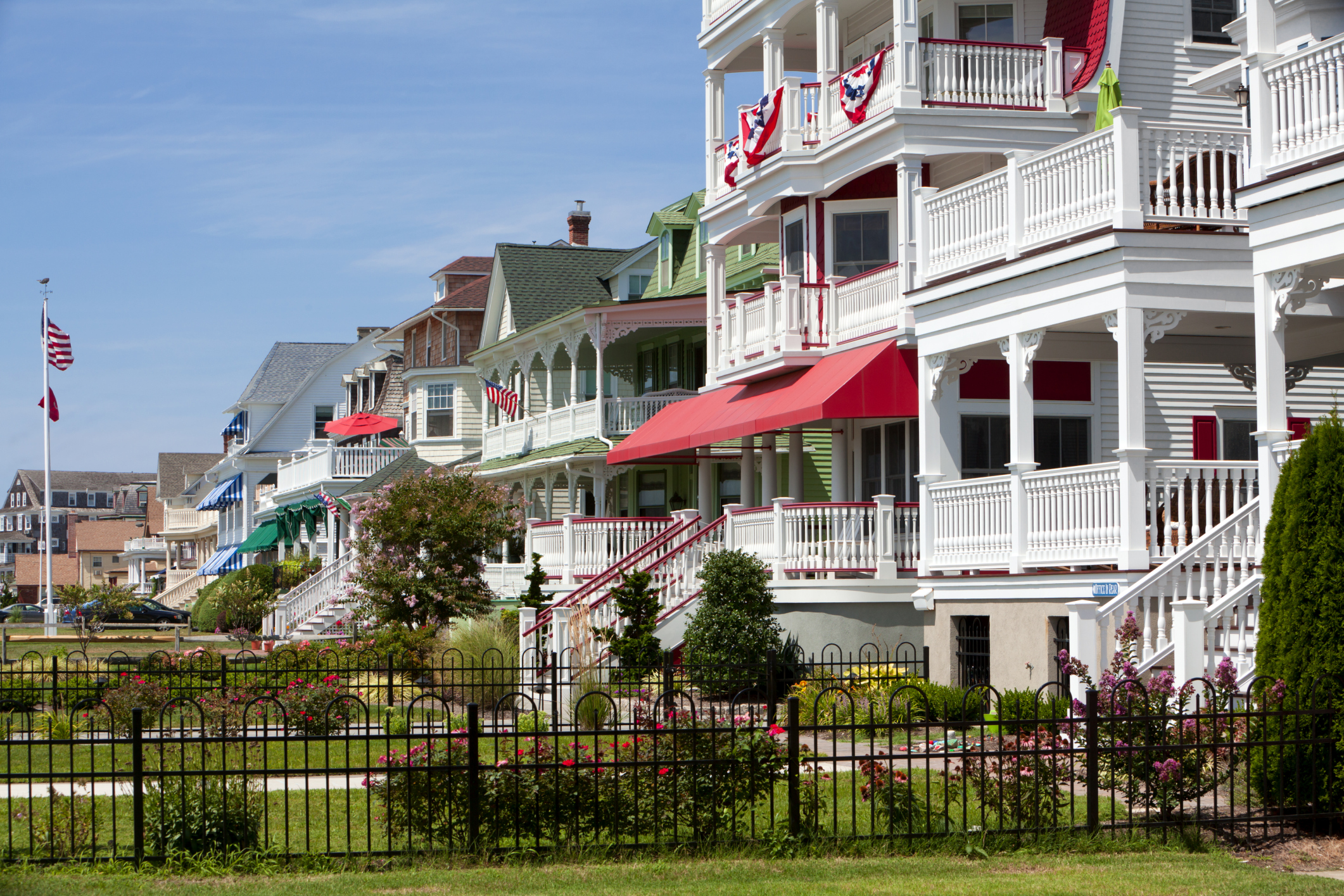 Victorian homes in Cape May, New Jersey