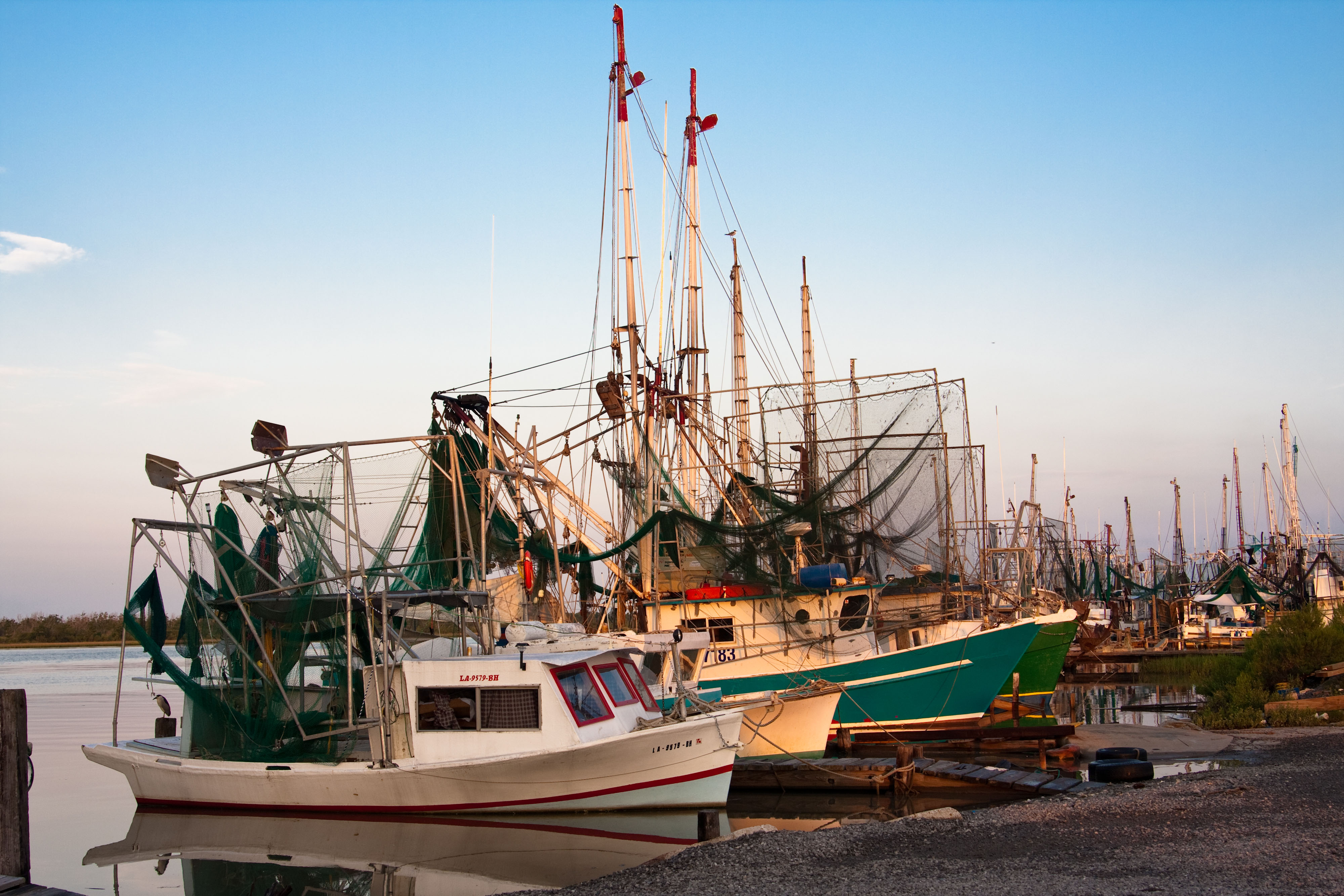 Shrimp boats in Louisiana