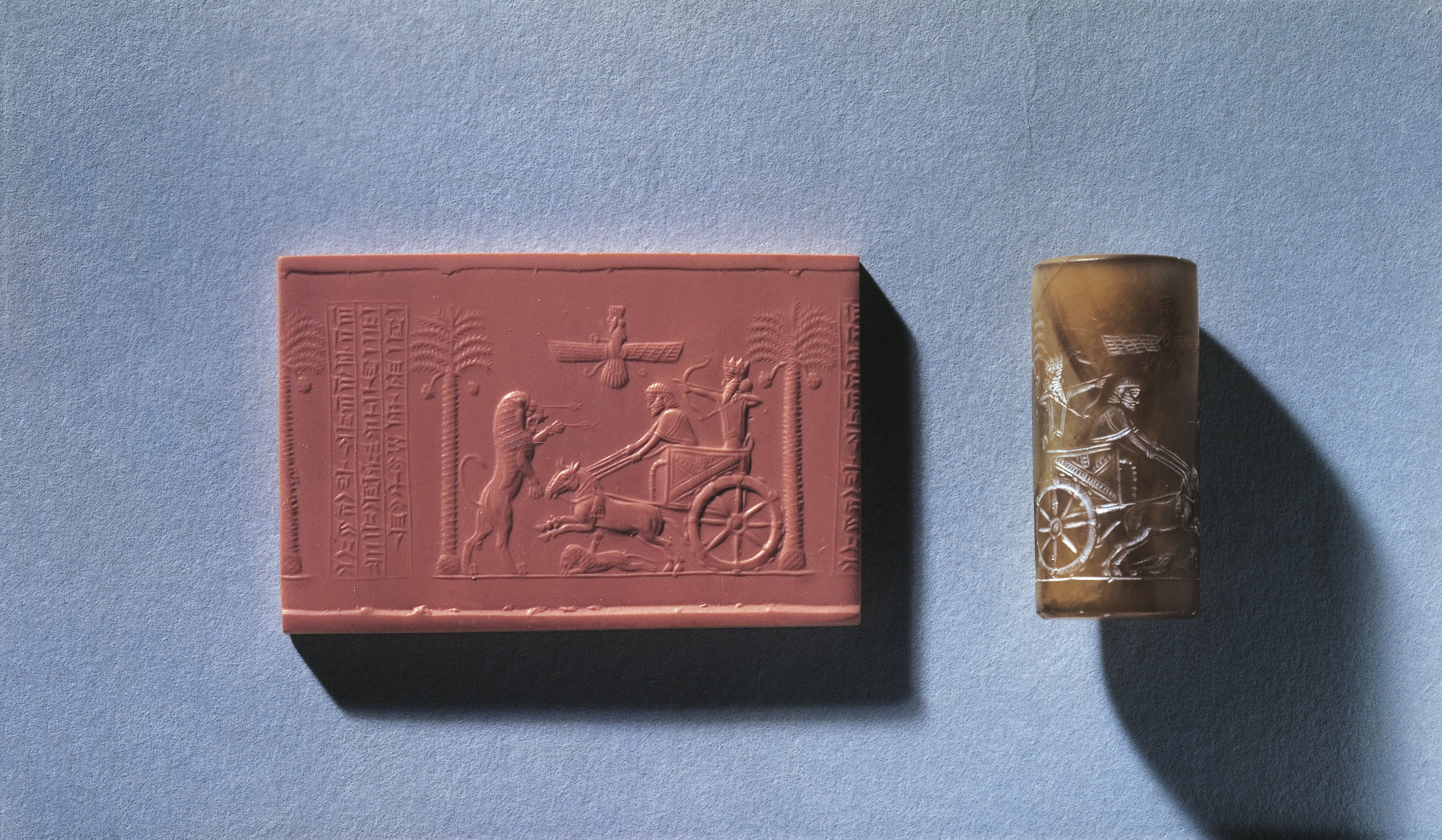 Cylinder seal and its impression on clay