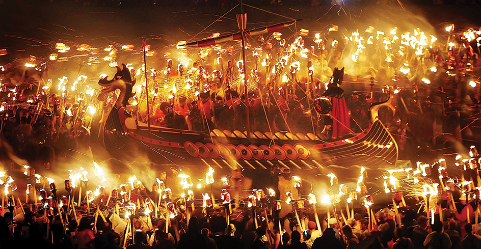 Viking festival in Lerwick