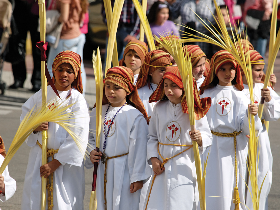 Palm Sunday procession in Algeciras, Spain